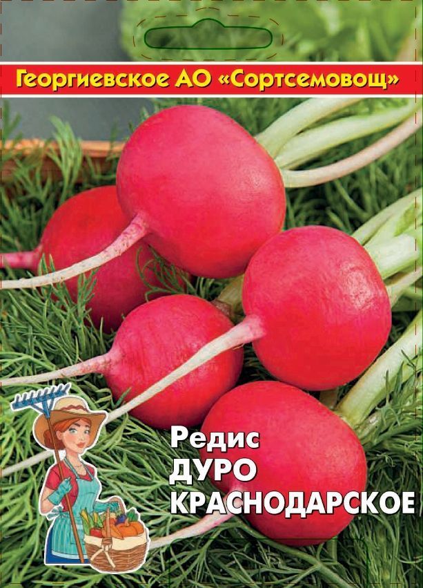 Редис Дуро Краснодарское 10 гр цв.п (Сортсемовощ)
Редис Дуро Краснодарское 10 гр цв.п (Сортсемовощ)