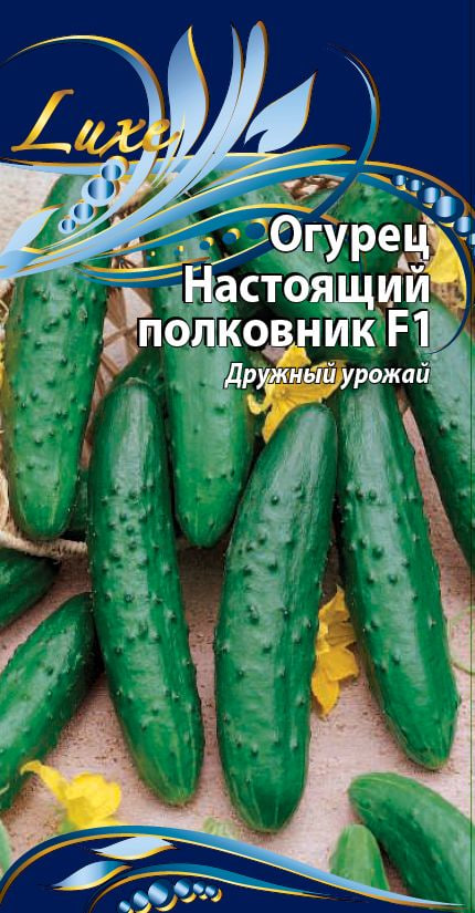 Огурец Настоящий полковник F1 0,25 гр цв.п.
Огурец Настоящий полковник F1 0,25 гр цв.п.