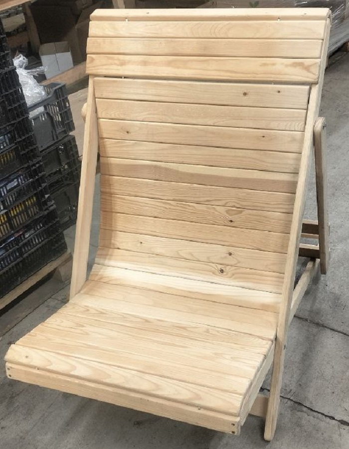 

Шезлонг из бруса 1 шт