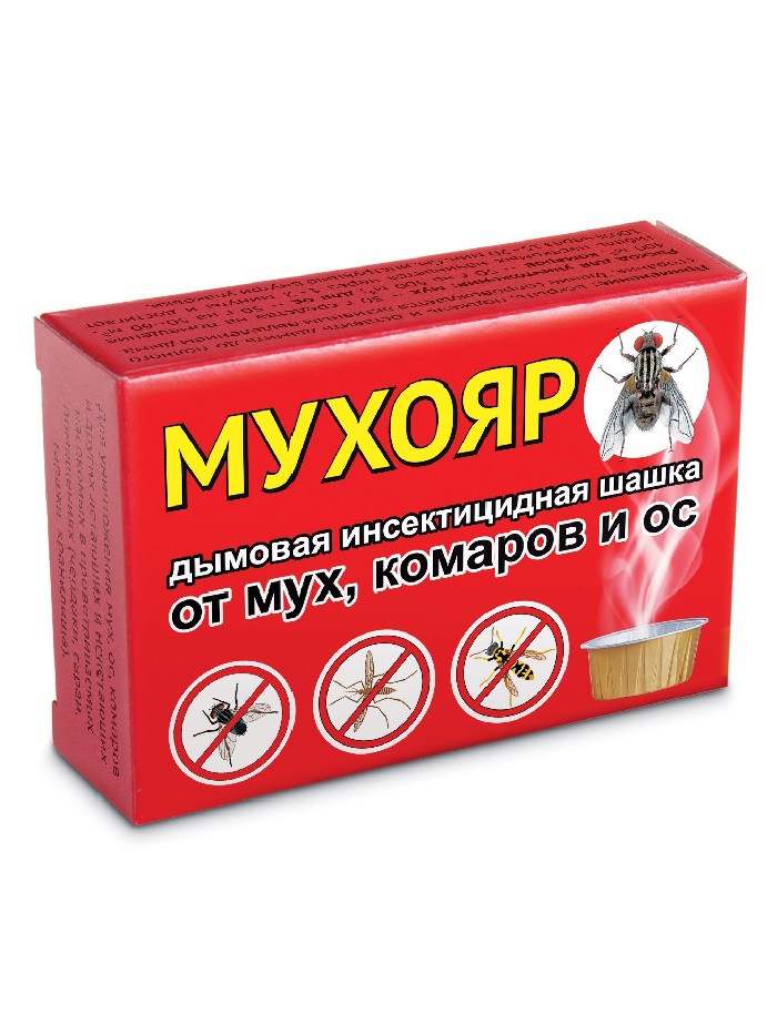 Мухояр дымовая шашка (мухи, комары, осы) 50г