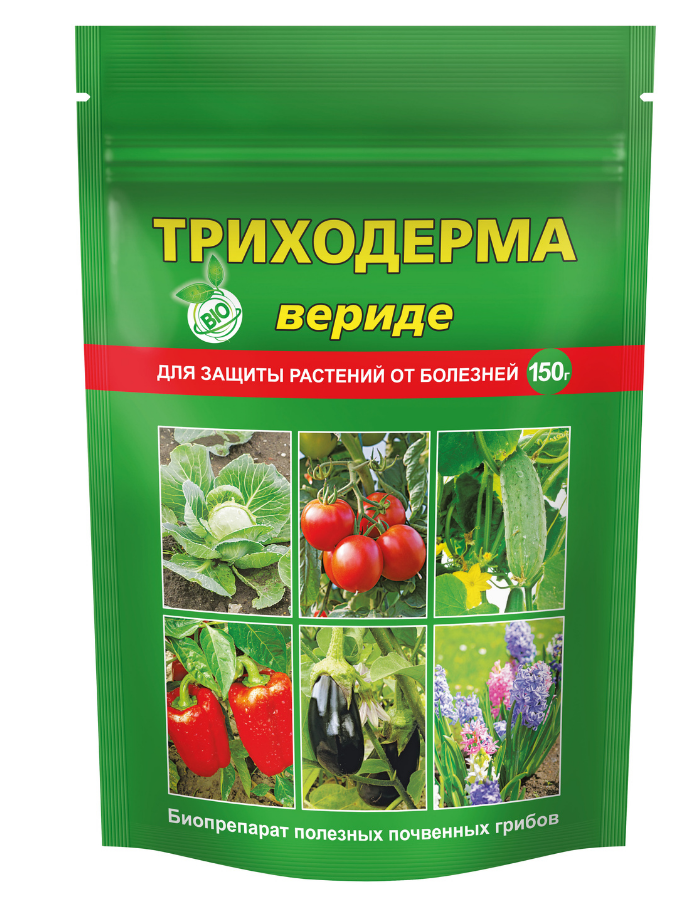 Триходерма вериде Zip lock, защита растений от болезней 150 г цена и фото