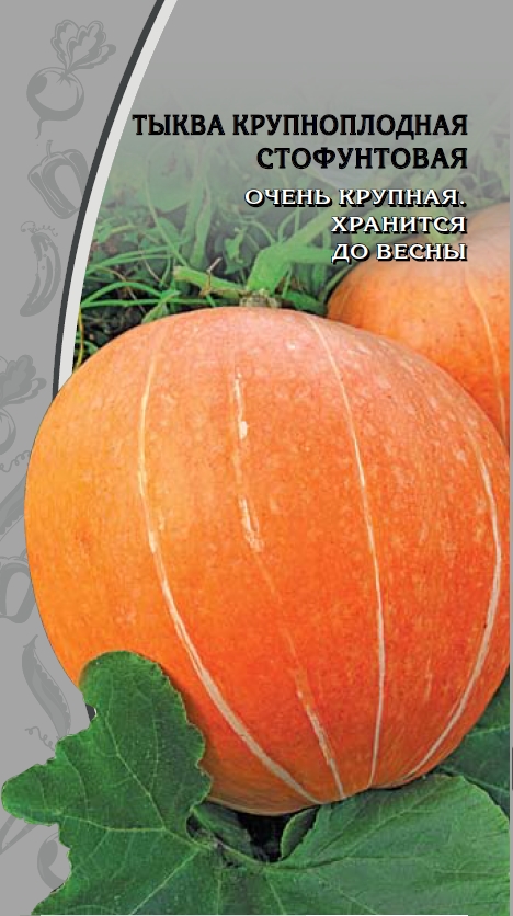 

Тыква крупноплодная Стофунтовая 2 гр цв.п