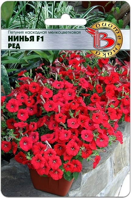 

Петуния каскадная мелкоцветковая Нинья F1 Ред 5 шт