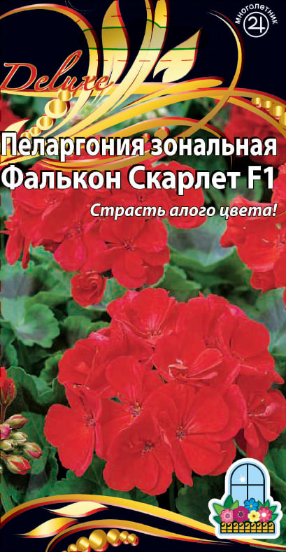 

Пеларгония зональная F1 Фалькон Скарлет 5 шт