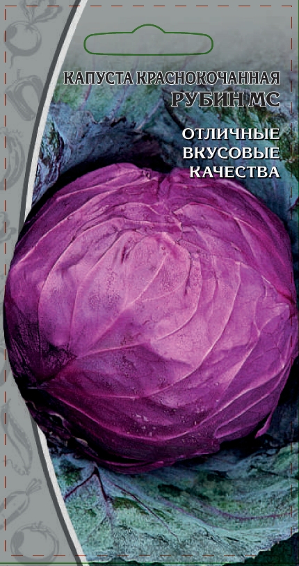

Капуста краснокочанная Рубин МС 0,3 гр цв.п.