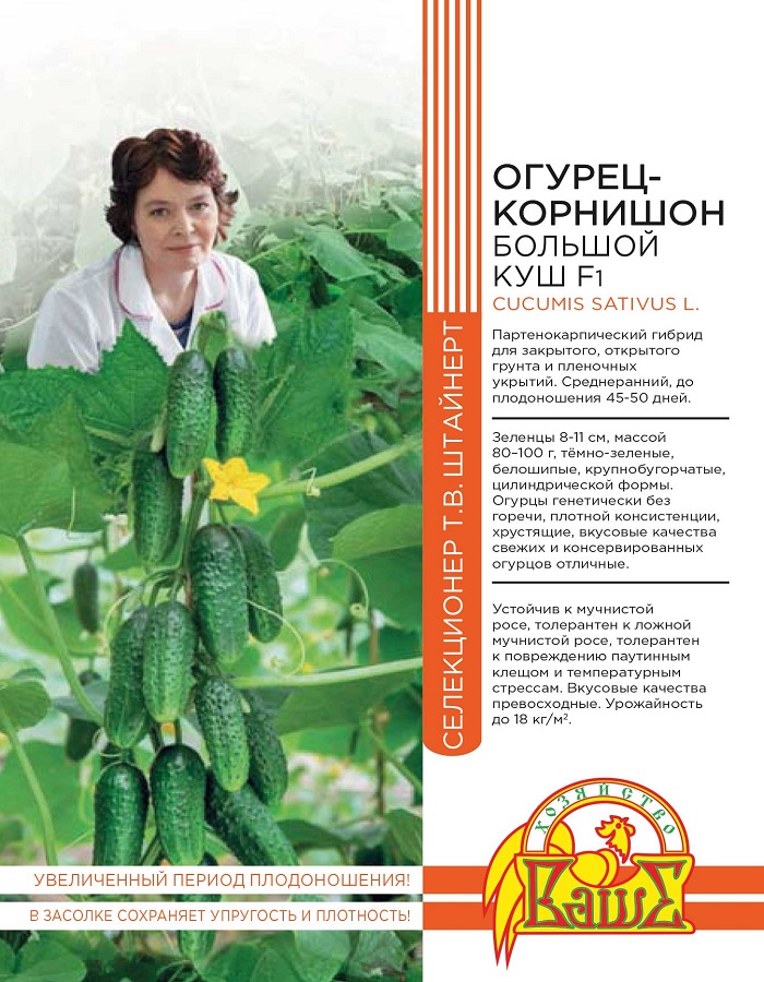 

Огурец-корнишон Большой куш F1 10шт.цв.п. (Штайнерт)