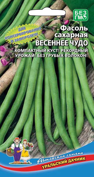 Фасоль Весеннее чудо - сахарная (УД) 10 шт цв.п.