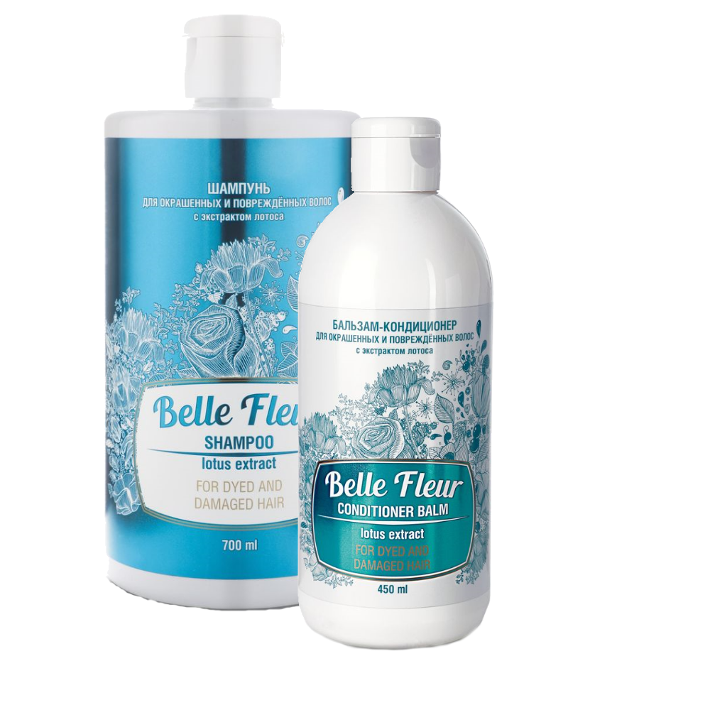 

Набор "Belle Fleur для окрашенных и поврежденных волос" 2 средства