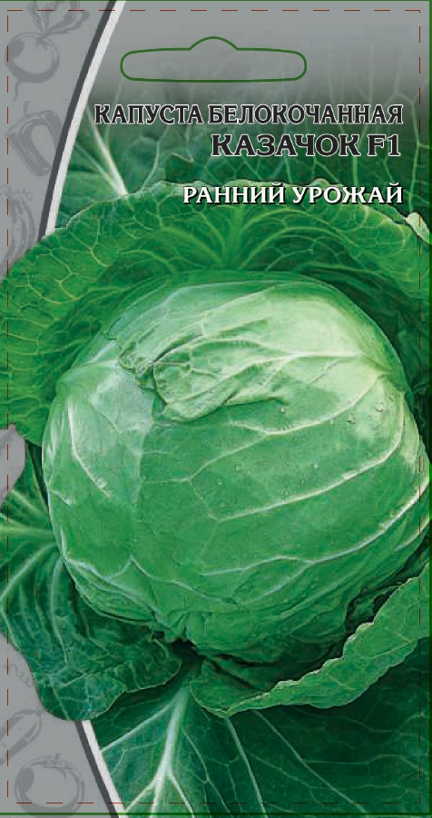 Капуста белокочанная Казачок F1 0,3 гр цв.п.
