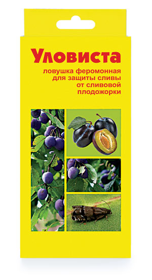 Ловушка феромонная Уловиста для защиты сливы, Препараты и удобрения, Защита растений от вредителей