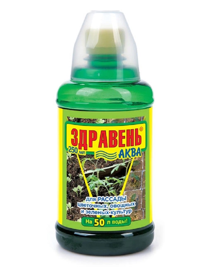 

Удобрение Здравень АКВА для рассады цветочных, овощных, зеленных культур 0,25 л