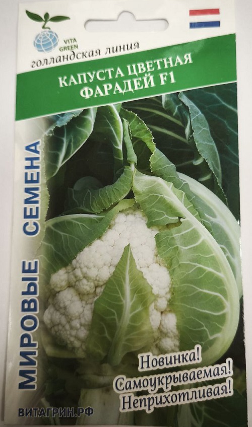 

Капуста цветная Фарадей F1 (Syngenta)10шт. цв.п.
