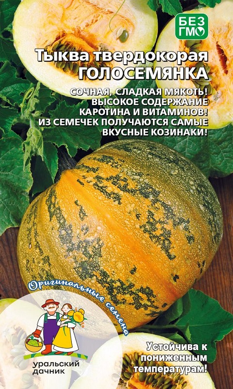 

Тыква Голосемянка - твердокорая (УД) 5 шт цв.п.