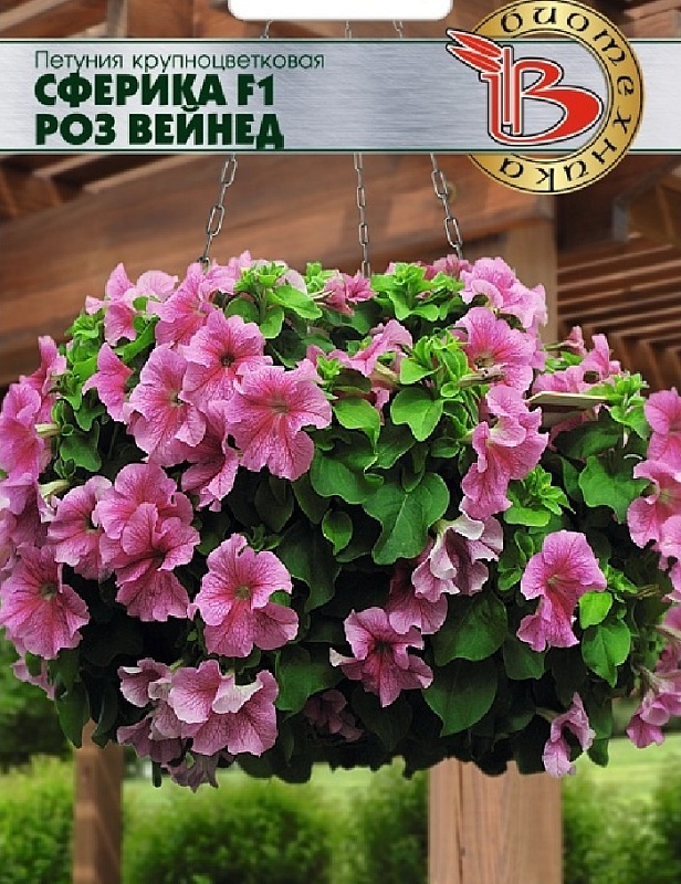 Петуния Сферика F1 Роз Вейнед 10 шт 