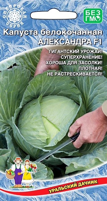 Капуста белокочанная Александра F1 (УД)  0,3 гр цв.п.