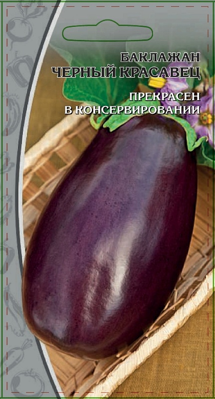 Баклажан Черный красавец 0,1 гр  цв.п.