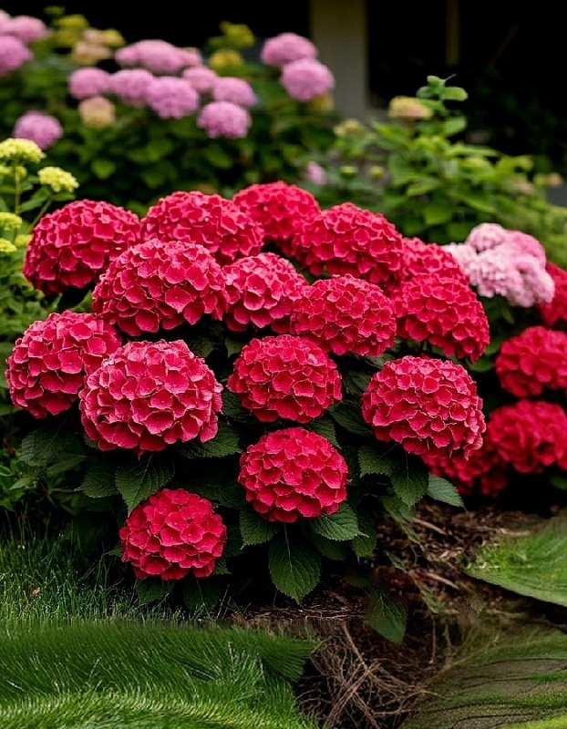 Гортензия крупнолистная Рэд Барон 1 шт Р9