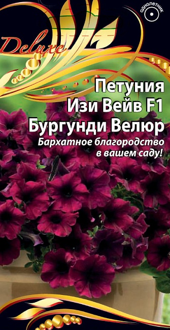Петуния Изи Вейв F1 Бургунди Велюр 5 шт      