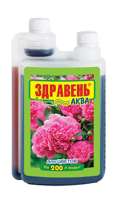 Удобрение Здравень АКВА Opti DOZA Садовые цветы 1 л