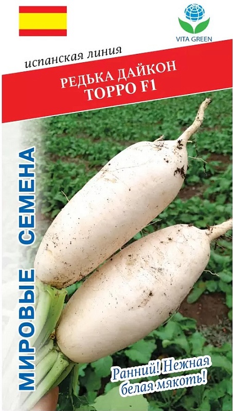 Редька Дайкон Торро F1 (Greentime) 1 гр цв.п.