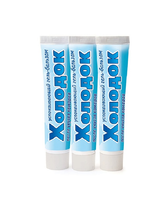 Холодок успокаивающий гель после укусов комаров (туба) 55 г