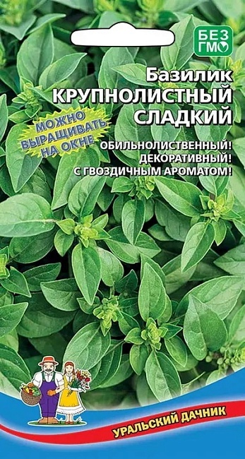 Базилик крупнолистный Сладкий (УД) 0,25 гр цв.п.